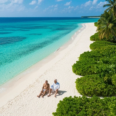 Couple enjoying retirement, symbolizing financial security and peace of mind